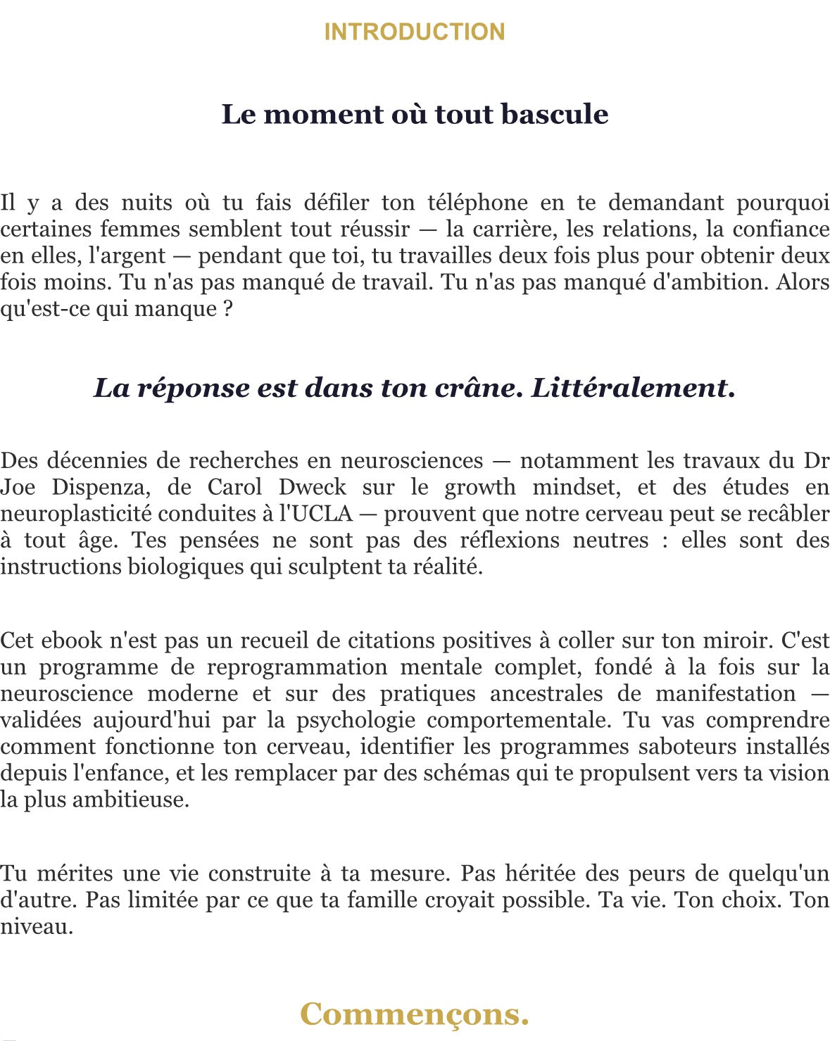 Ebook Reprogramme ton cerveau - ds Laurah